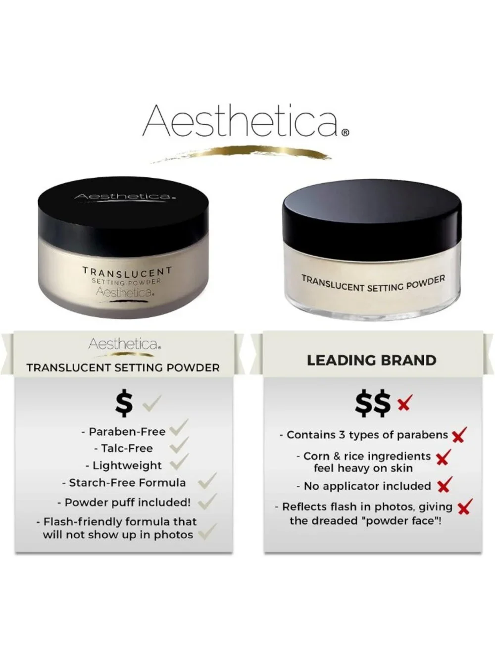 Matte Translucent Setting Powder - Loose Finishing Makeup for Flawless Skin